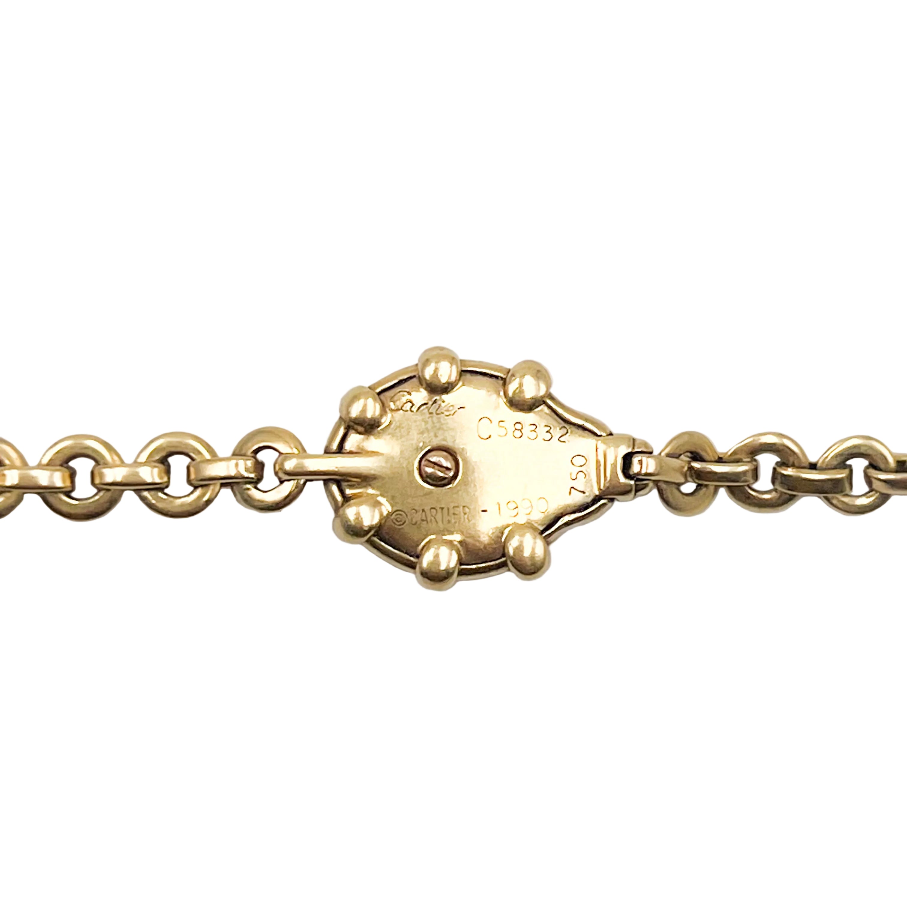 CARTIER "Ladybugs" Bracelet in yellow gold and Enamel