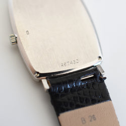 VACHERON CONSTANTIN watch in white gold, stainless steel, leather, Onyx, and Diamonds