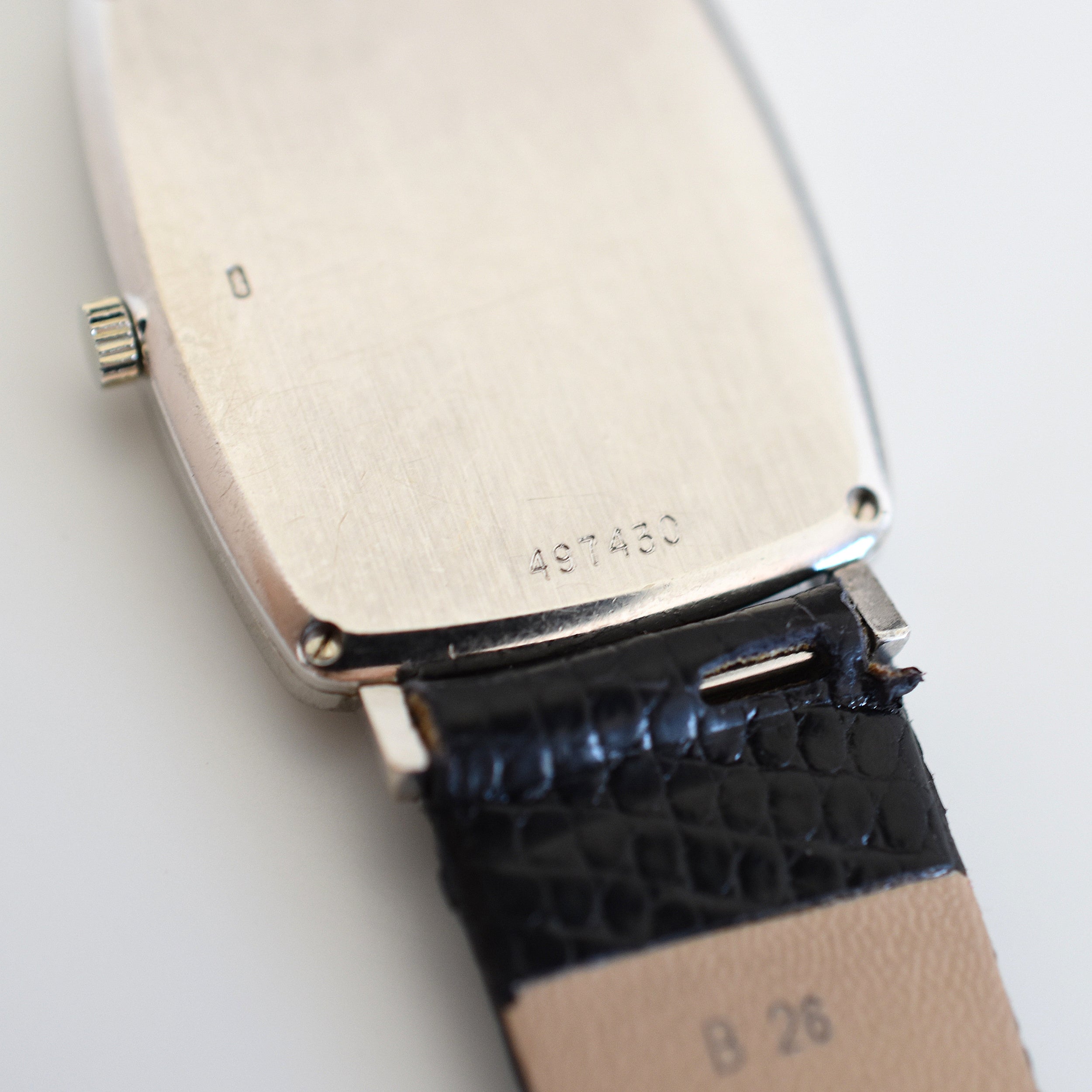 VACHERON CONSTANTIN watch in white gold, stainless steel, leather, Onyx, and Diamonds