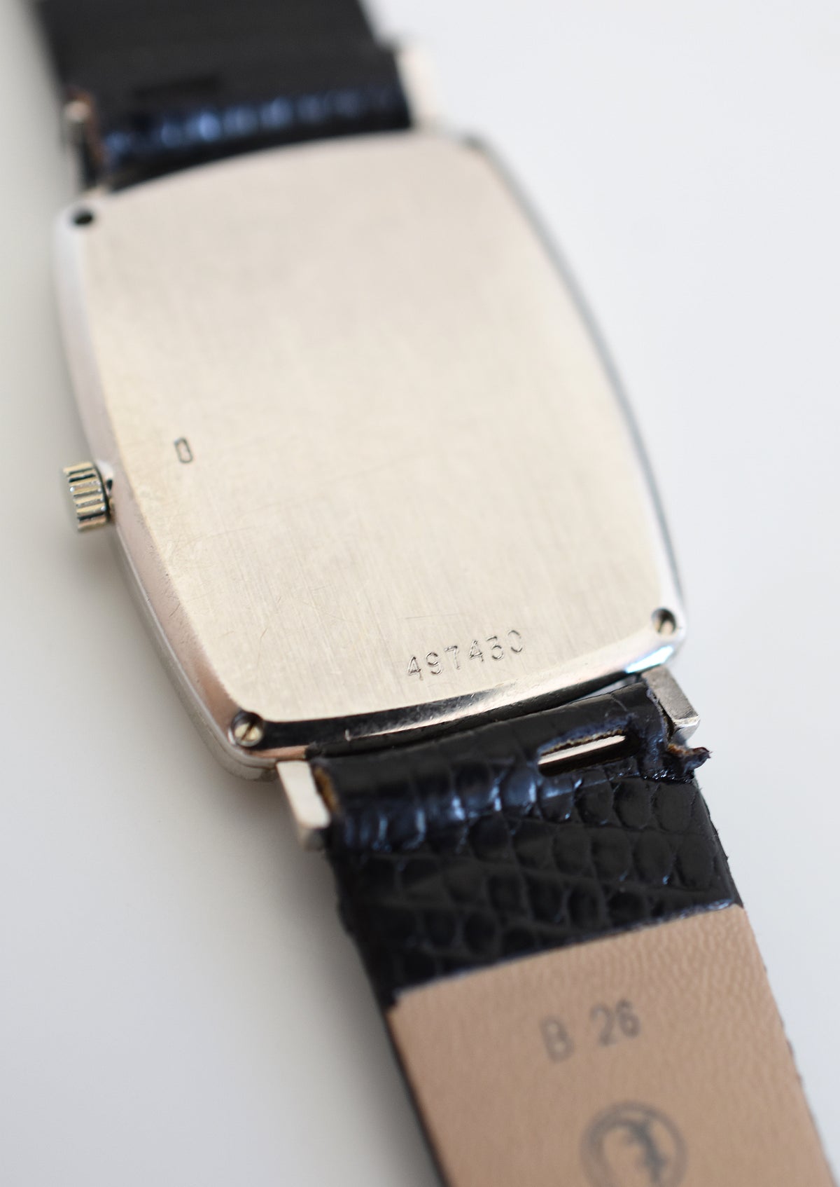 VACHERON CONSTANTIN watch in white gold, stainless steel, leather, Onyx, and Diamonds