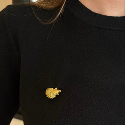 Yellow Gold and Ruby Hedgehog Brooch