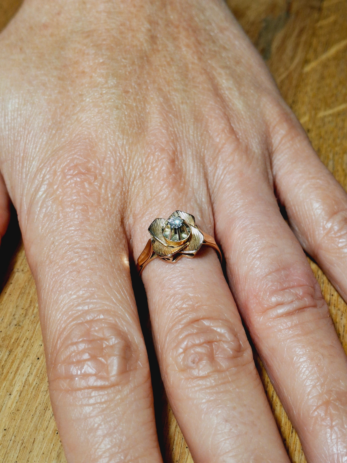 Rose gold and Diamond Ring