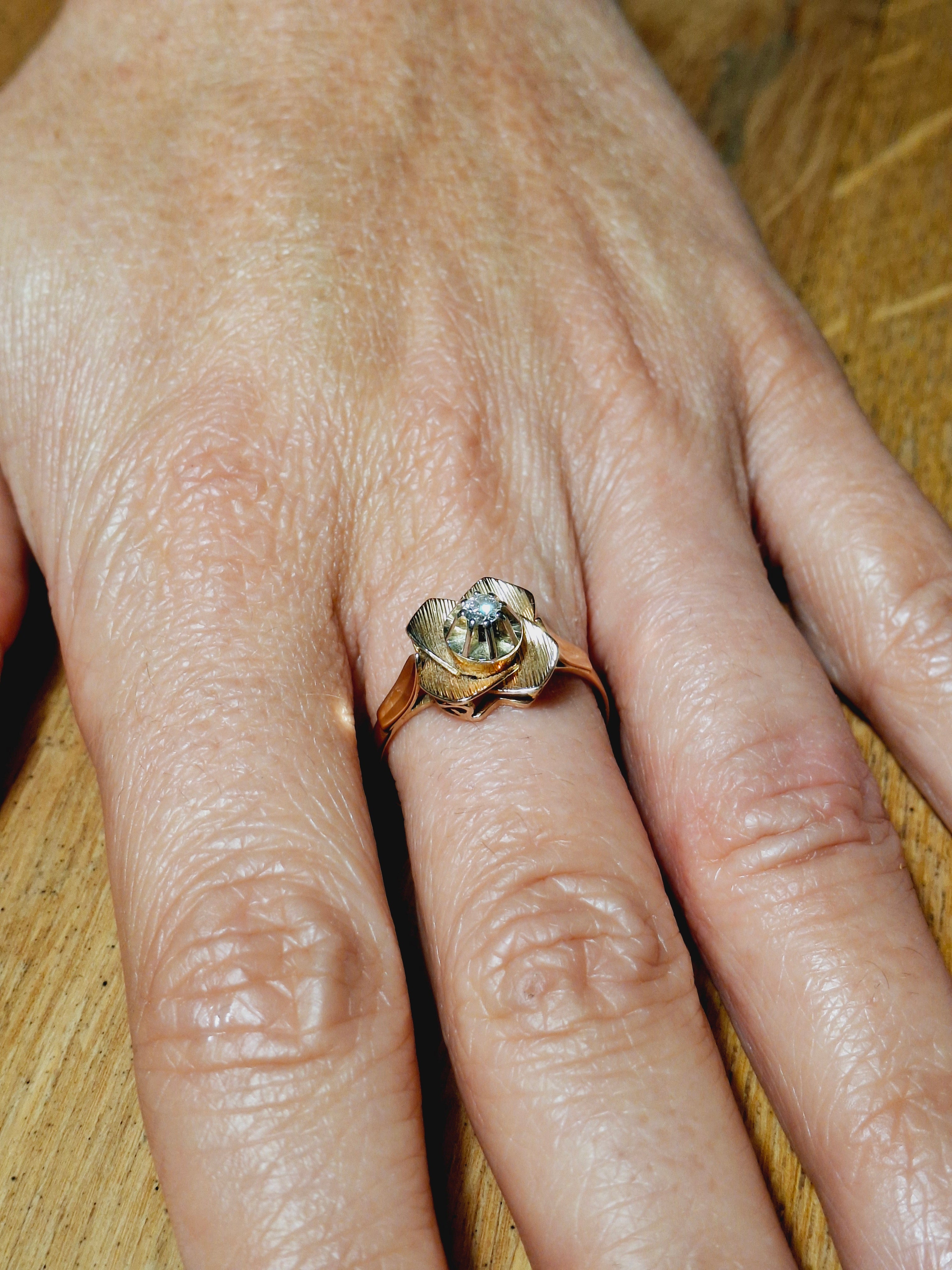 Rose gold and Diamond Ring