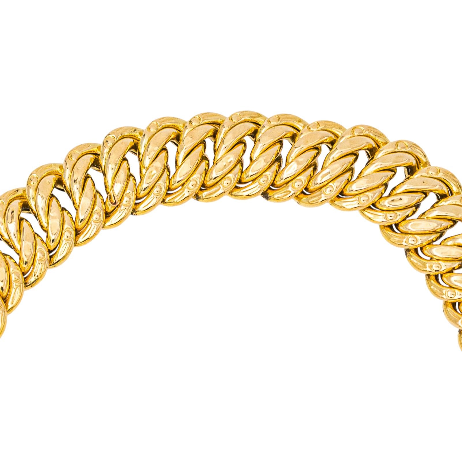 Bracelet Maille américaine Or jaune