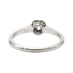 White Gold Solitaire Ring with Diamond