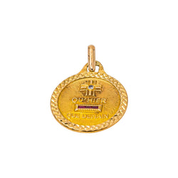 Augis Pendant Medal "Medal of Love" Yellow gold Ruby