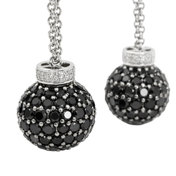 White Gold and Diamond Dangle Earrings