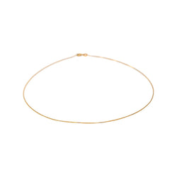 Yellow Gold Box Chain Necklace