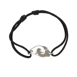 DINH VAN "Handcuffs" MM Bracelet in Platinum