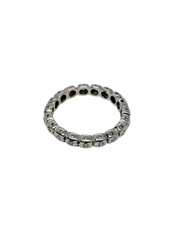 White Gold and Diamond Wedding Band