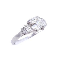 Bague en platine et diamants