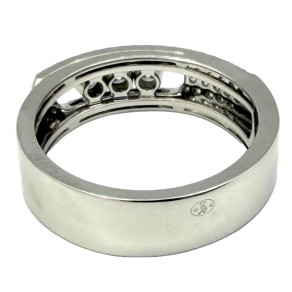 MESSIKA "Move Noa Pavée" PM Pave Ring in white gold and diamonds