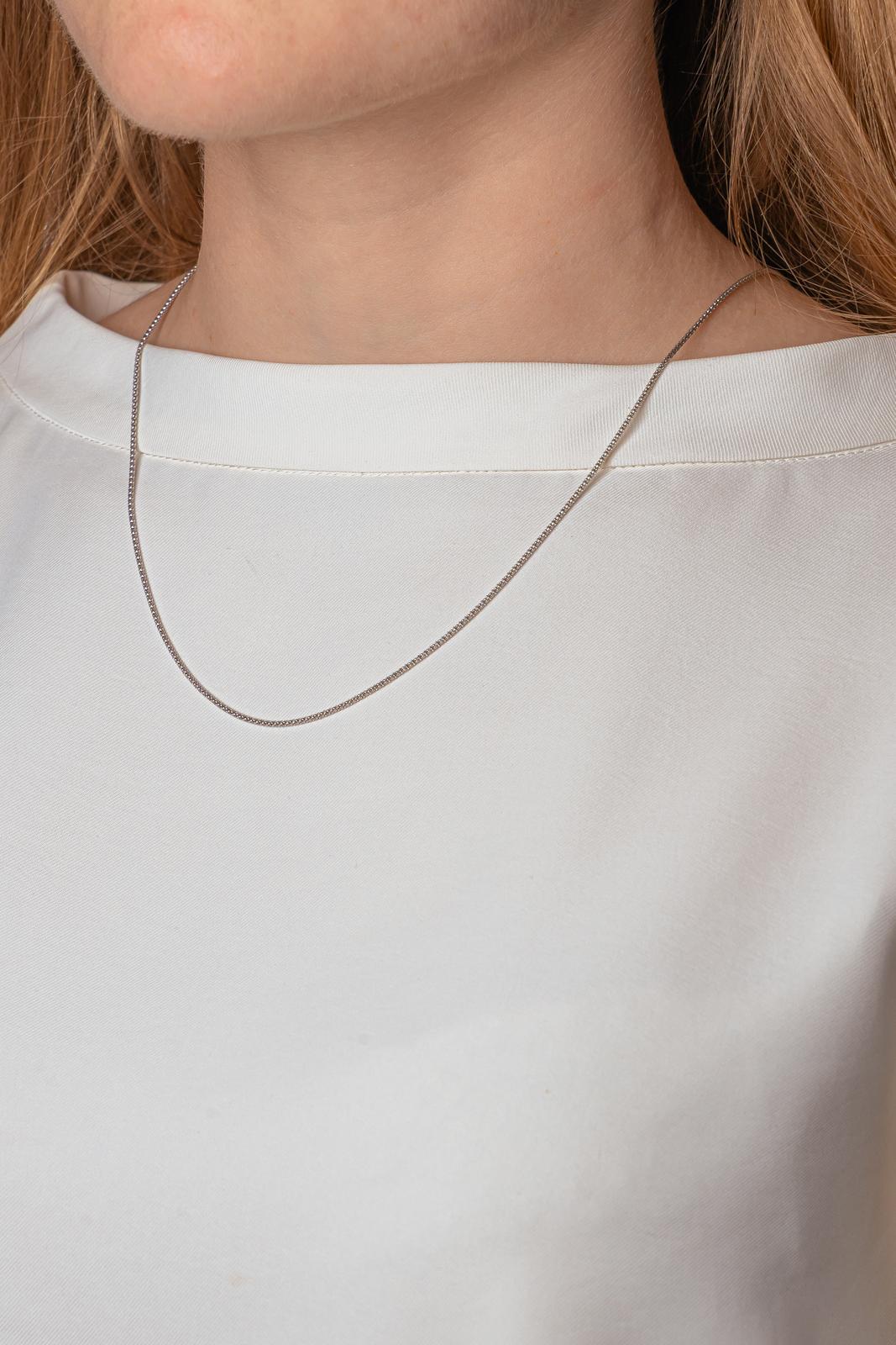 White gold necklace