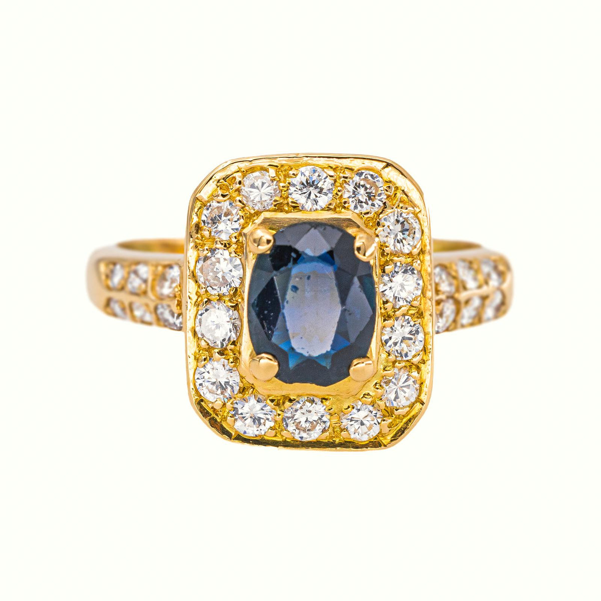 Yellow Gold Sapphire Ring