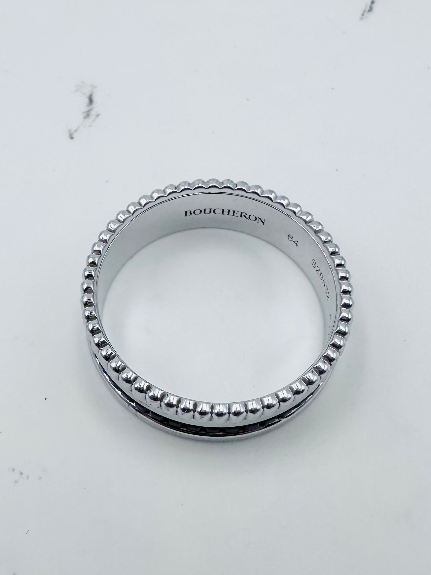 BOUCHERON "Quatre Black Edition" Ring in white gold and black PVD