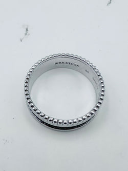 BOUCHERON "Quatre Black Edition" Ring in white gold and black PVD