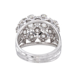 Platinum Diamond Dome Ring