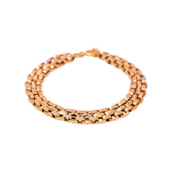 Rose gold Tank Link Bracelet