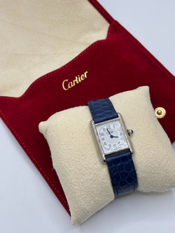 CARTIER Tank Must Watch in Silver