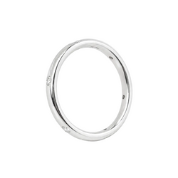 POMELLATO "Lucciole" Wedding Band in White Gold with Diamonds