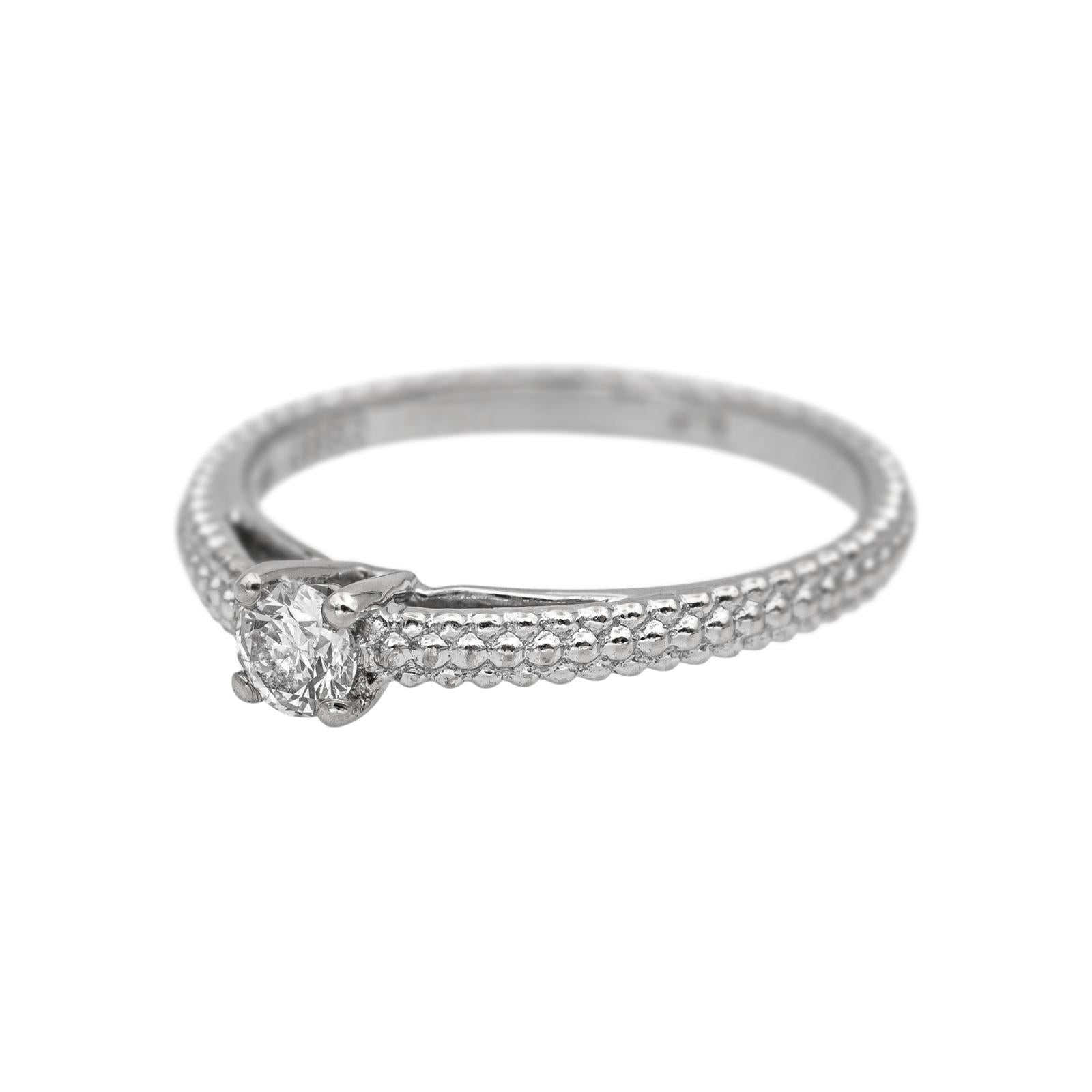 Mauboussin Bague Solitaire Fan du premier jour Or blanc Diamant