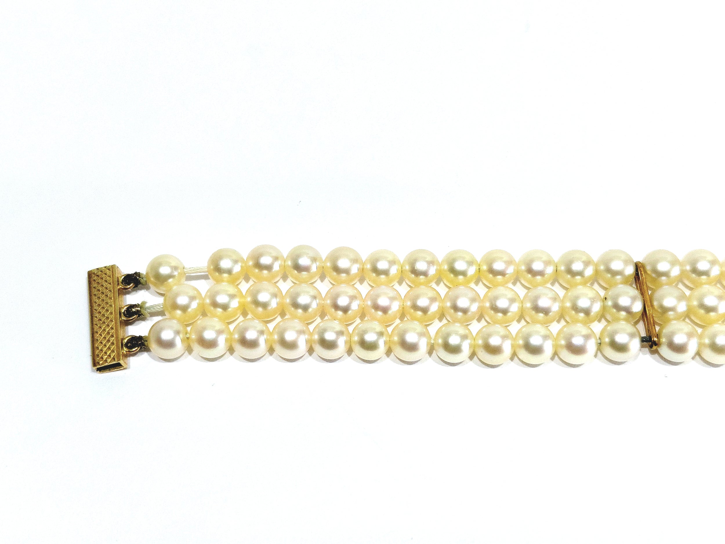 Gold and Pearl Bracelet