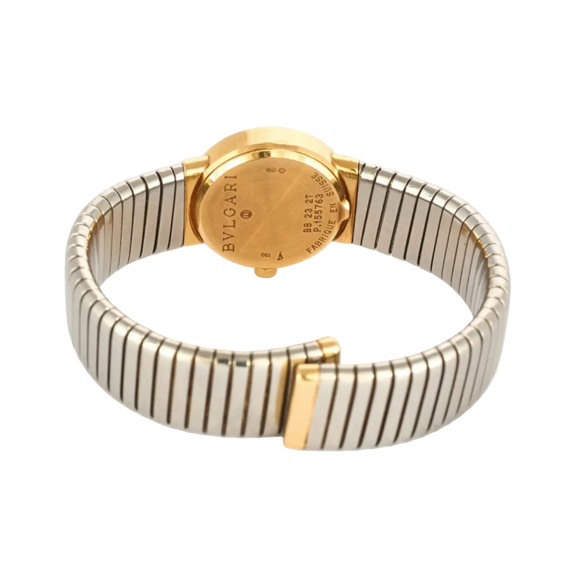 Watch Bulgari - Tubogas in yellow gold and steel