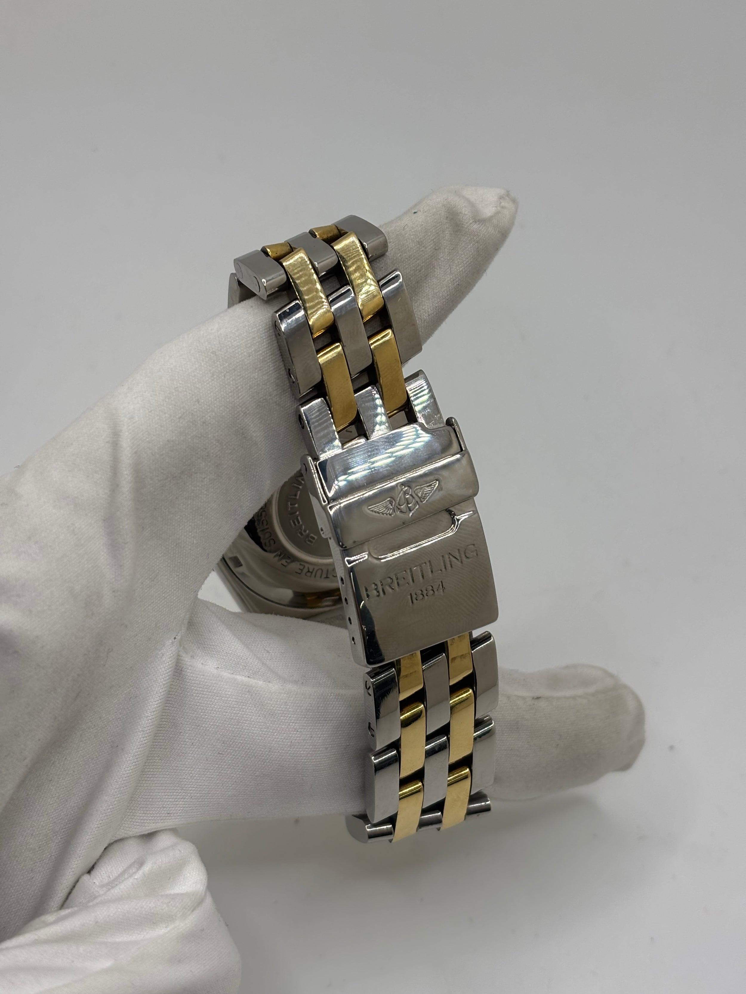 Breitling Chronomat Watch in Gold and Steel