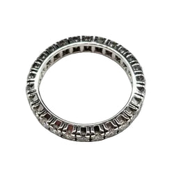 White Gold and Diamond Wedding Band