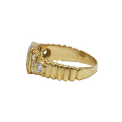 Yellow Gold and Diamond Ring