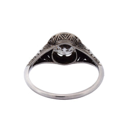 White gold and diamond Solitaire Ring