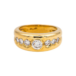 Alain Roure Bague Or jaune Diamant - Castafiore