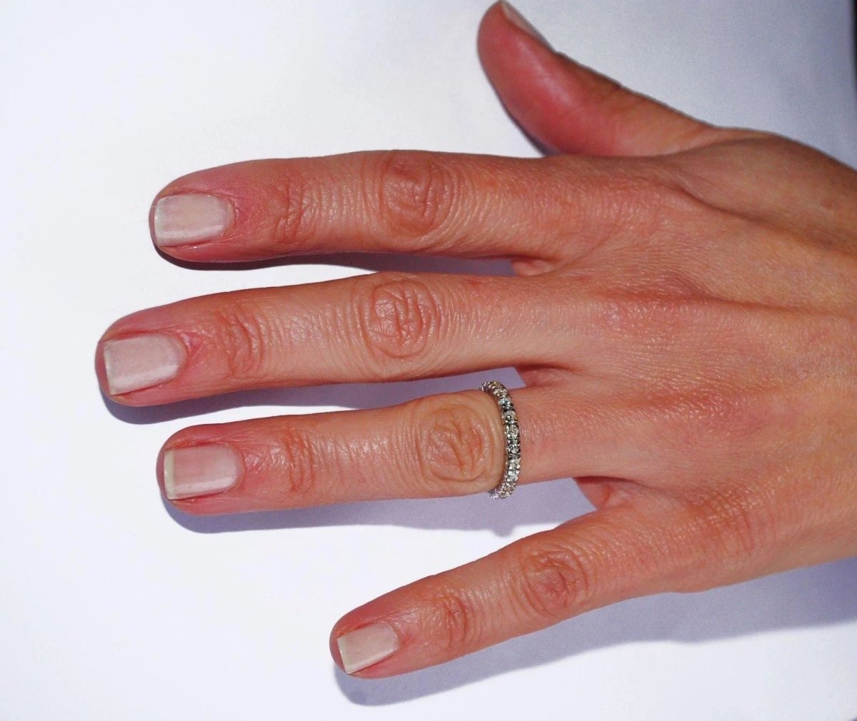 Alliance américaine diamant en or gris - Castafiore