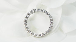 Alliance américaine en or blanc et diamants 0,22ct - Castafiore