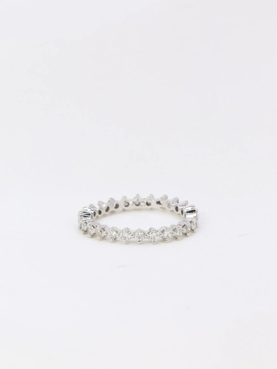 Alliance américaine en or blanc et diamants 0,5 ct - Castafiore