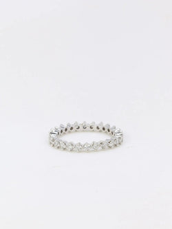 Alliance américaine en or blanc et diamants 0,5 ct - Castafiore