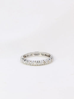 Alliance américaine en or blanc et diamants 0,66 ct - Castafiore