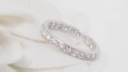 Alliance américaine en or blanc et diamants 0,90ct - Castafiore