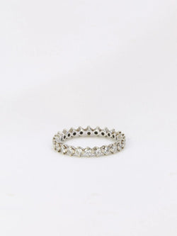 Alliance américaine en or blanc et diamants 1 ct - Castafiore