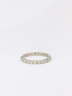 Alliance américaine en or blanc et diamants 1,15 ct - Castafiore