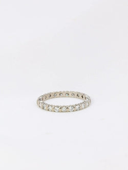 Alliance américaine en or blanc et diamants 1,15 ct - Castafiore