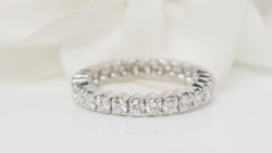 Alliance américaine en or blanc et diamants 1,30ct - Castafiore