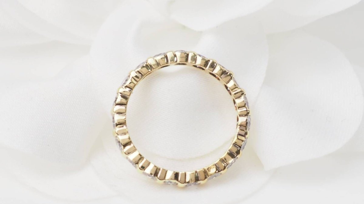 Alliance américaine en or jaune et diamants 1.33ct - Castafiore