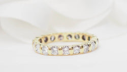 Alliance américaine en or jaune et diamants 1.33ct - Castafiore