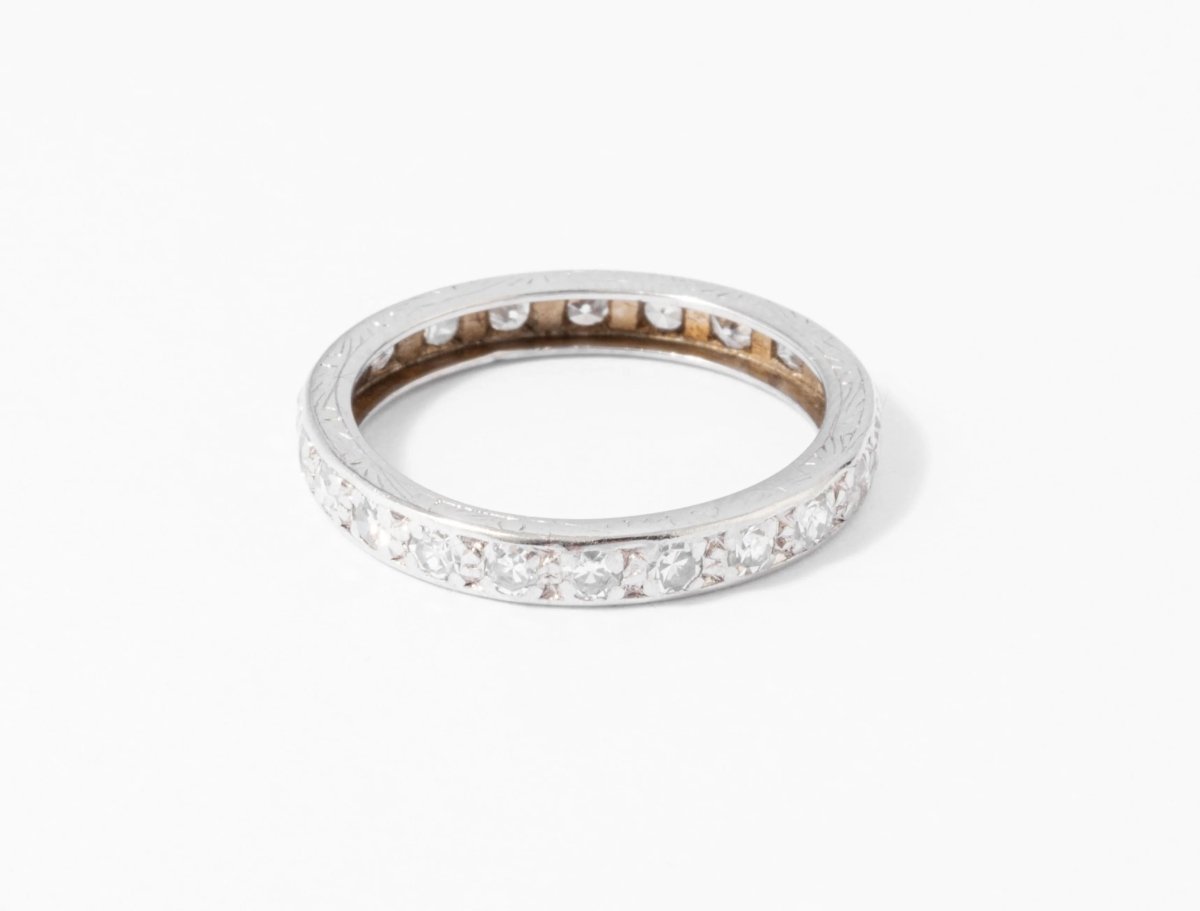 Alliance américaine en platine et diamant - Castafiore