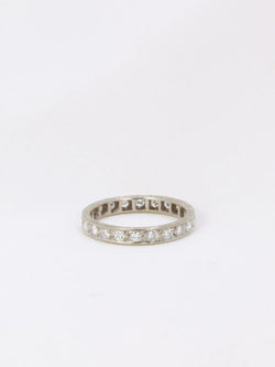 Alliance américaine en platine et diamants 0,55 ct - Castafiore