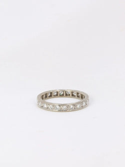 Alliance américaine en platine et diamants 0,55 ct - Castafiore