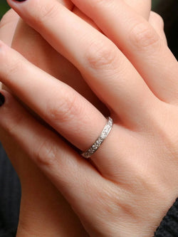 Alliance américaine en platine et diamants 0,55 ct - Castafiore