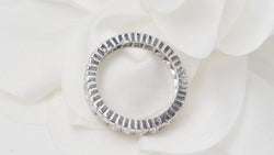 Alliance américaine en platine et diamants 0.92ct - Castafiore