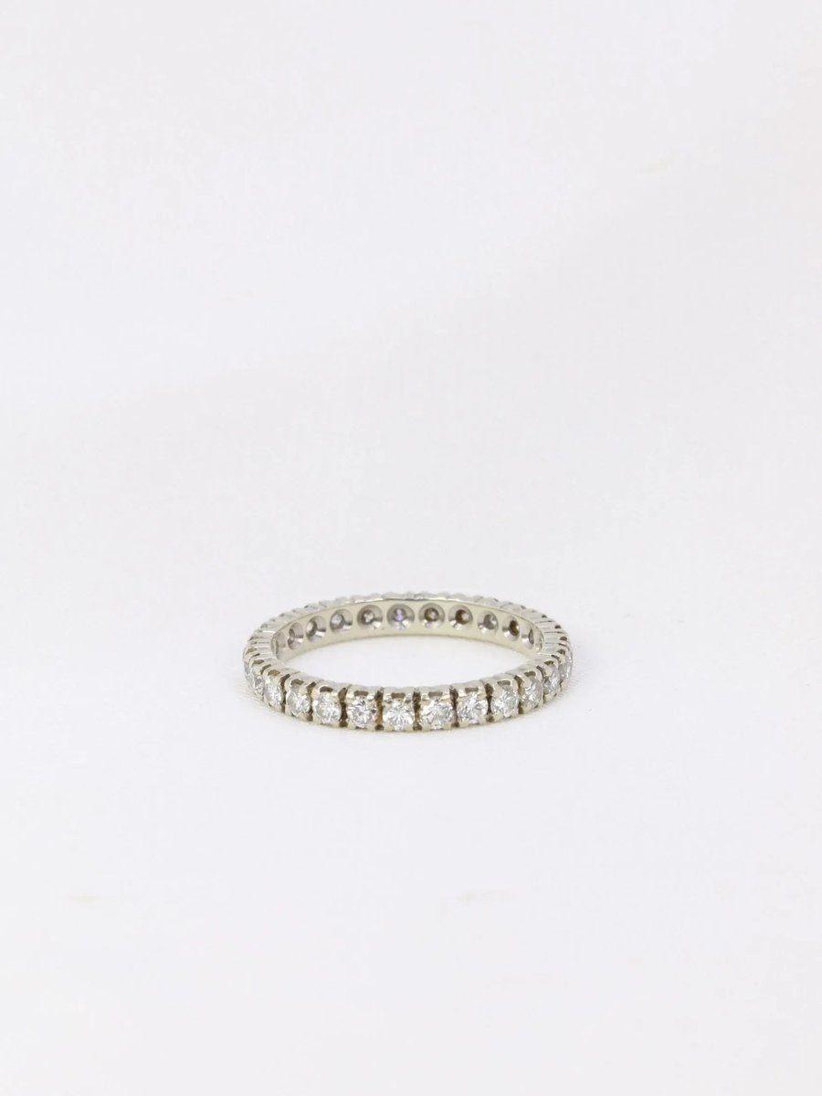 Alliance américaine or blanc diamants 1,35 ct - Castafiore